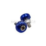 TORNILLO PLACA EN ALUMINIO PUNTOS AZUL